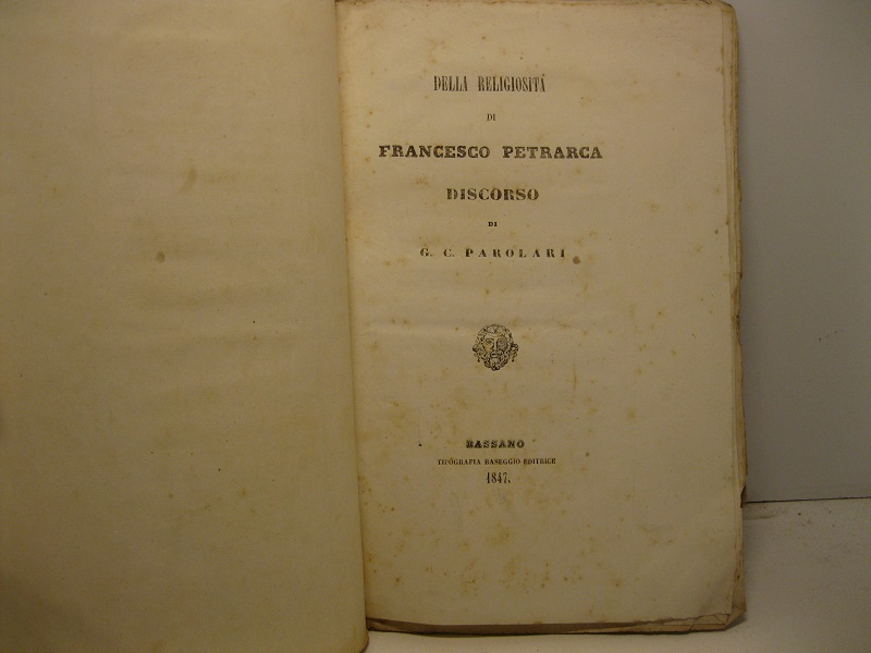 Della religiosità di Francesco Petrarca. Discorso